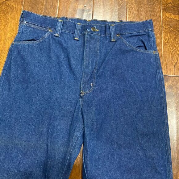 Sedgefield Vintage 70s Outdoors Boot Cut Dark Denim Jeans Men's Size 38W x 32L - Picture 2 of 10